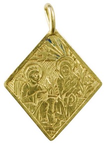Gold Pendant from 15th Century an AIG Appraisal Photo 001